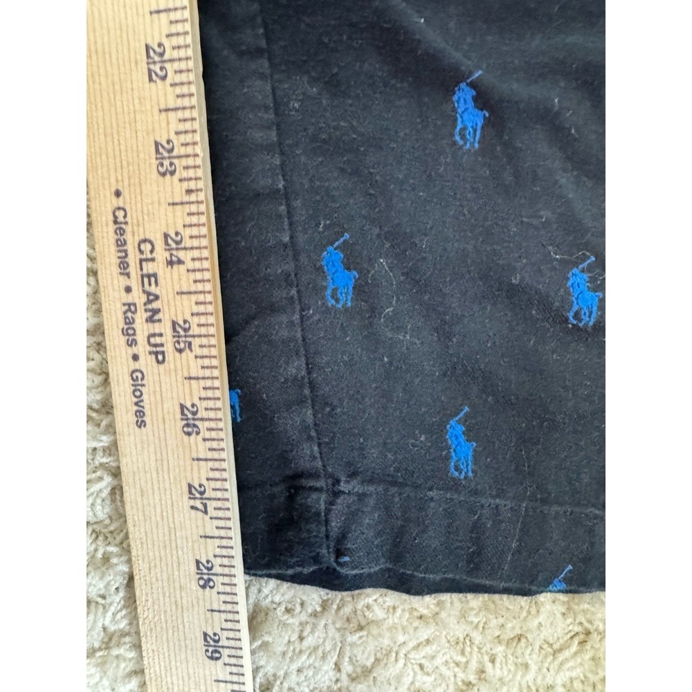 Polo Ralph Lauren All Over Pony Logo Flannel Pajama Pants Size L Lounge Relax - Picture 7 of 8